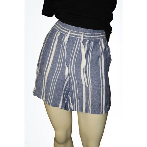 Nautica Linen Striped Shorts - Picture 1 of 9